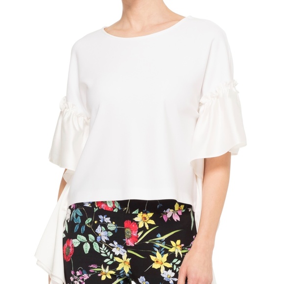 Joseph Ribkoff White Top NWT | From Office to Wedding - Picture 3 of 5